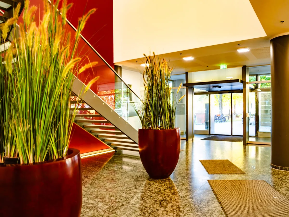 Entrance to a Dallas-Fort Worth commercial building